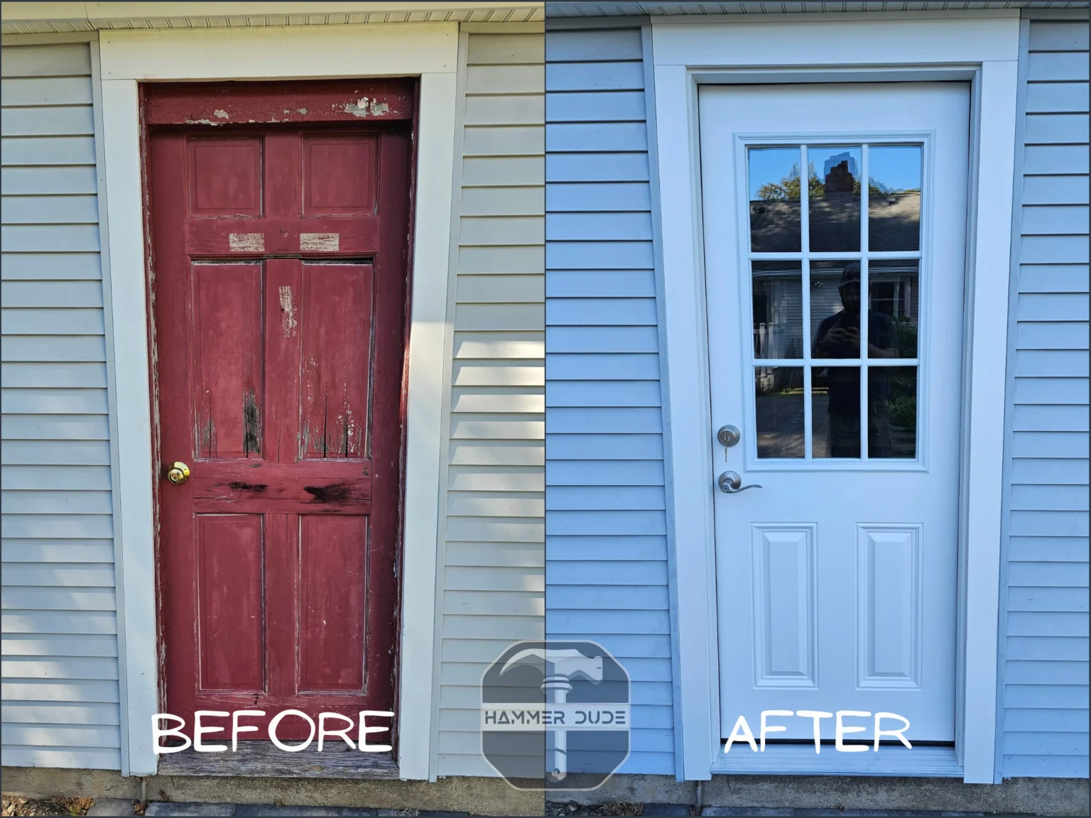 GP Entry door replacement service Hammer Dude Handyman 2025
