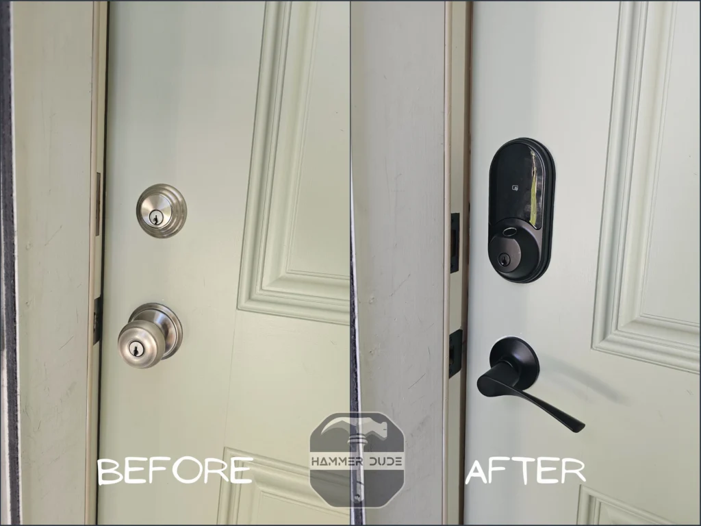 GP Smart lock installation Hammer Dude Handyman 2025