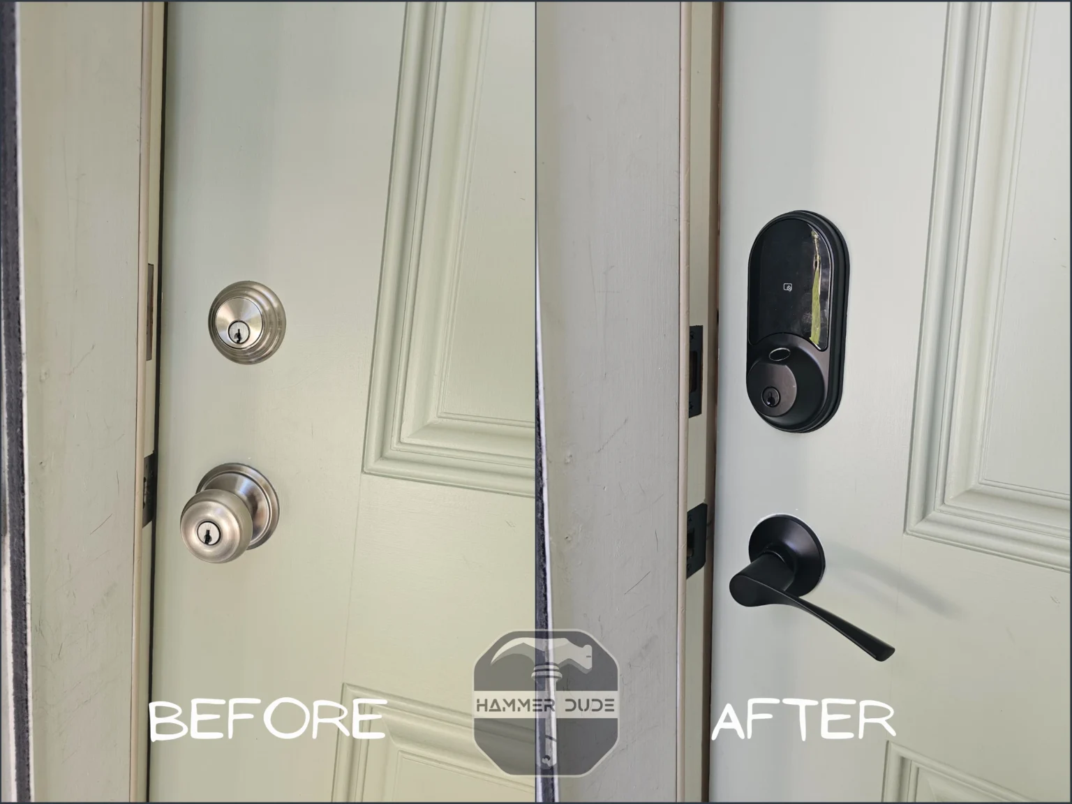 GP Smart lock installation Hammer Dude Handyman 2025