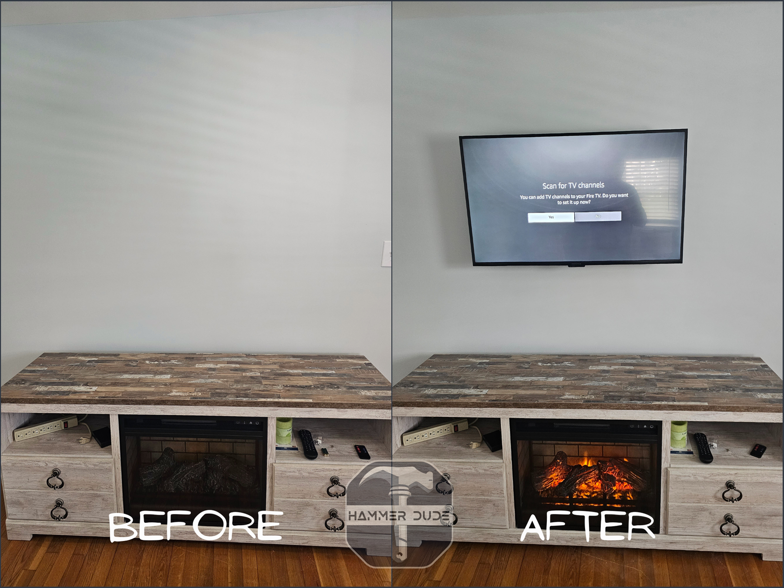 GP TV mounting Hammer Dude Handyman